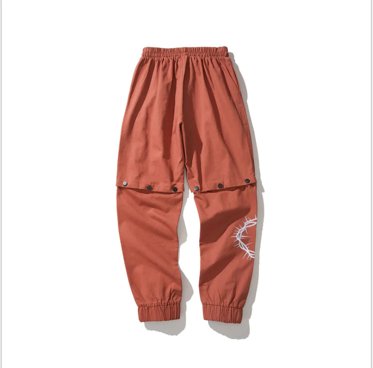 Couples' Retro Hip Hop Joggers with Removable Legs